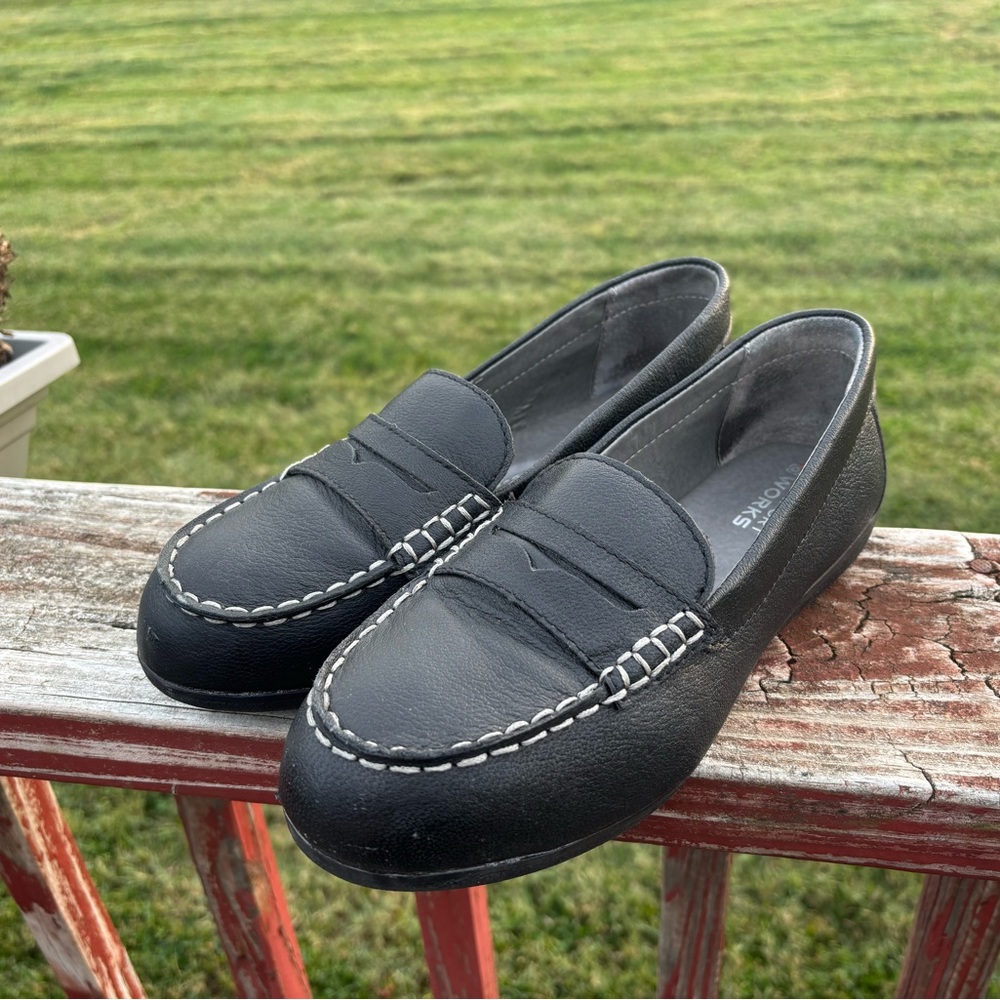 Rockport Black Women's Loafers Steel Toe